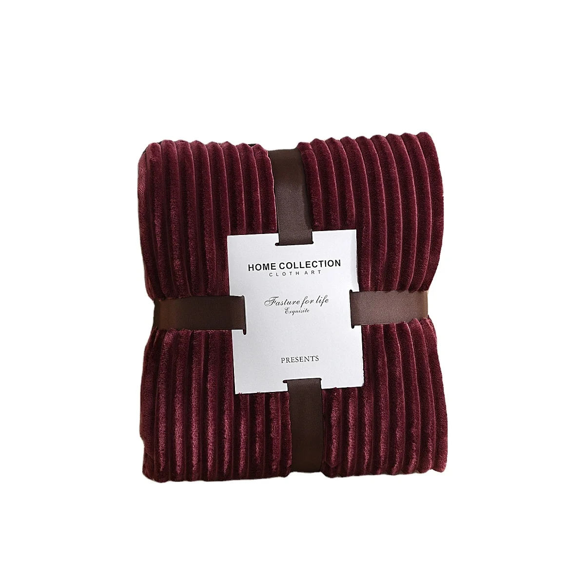 solid warm fleece flannel super soft striped ribbed polyester soft velvet polar coral fleece throw soft bed blanket for sofa