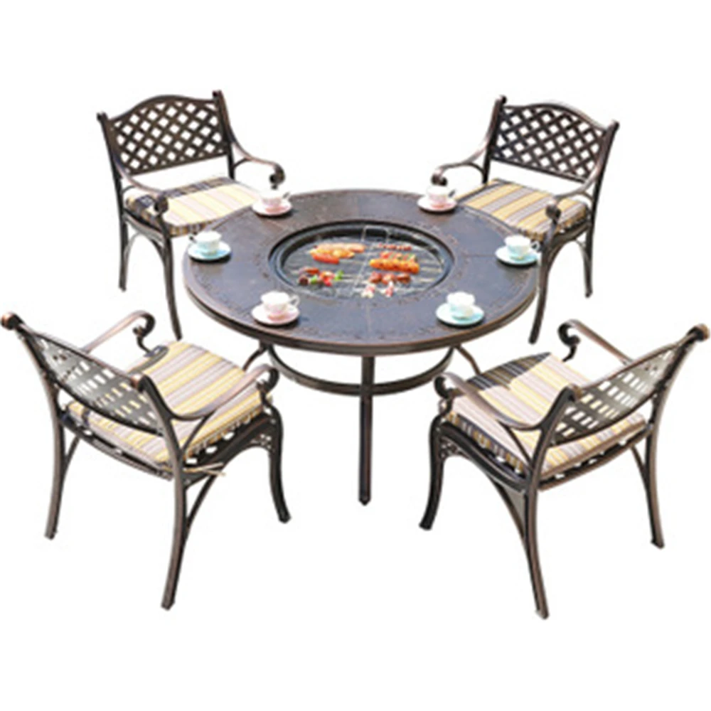 Multifunctional outdoor casual picnic Barbecue Aluminum Table Dew Barbecue table