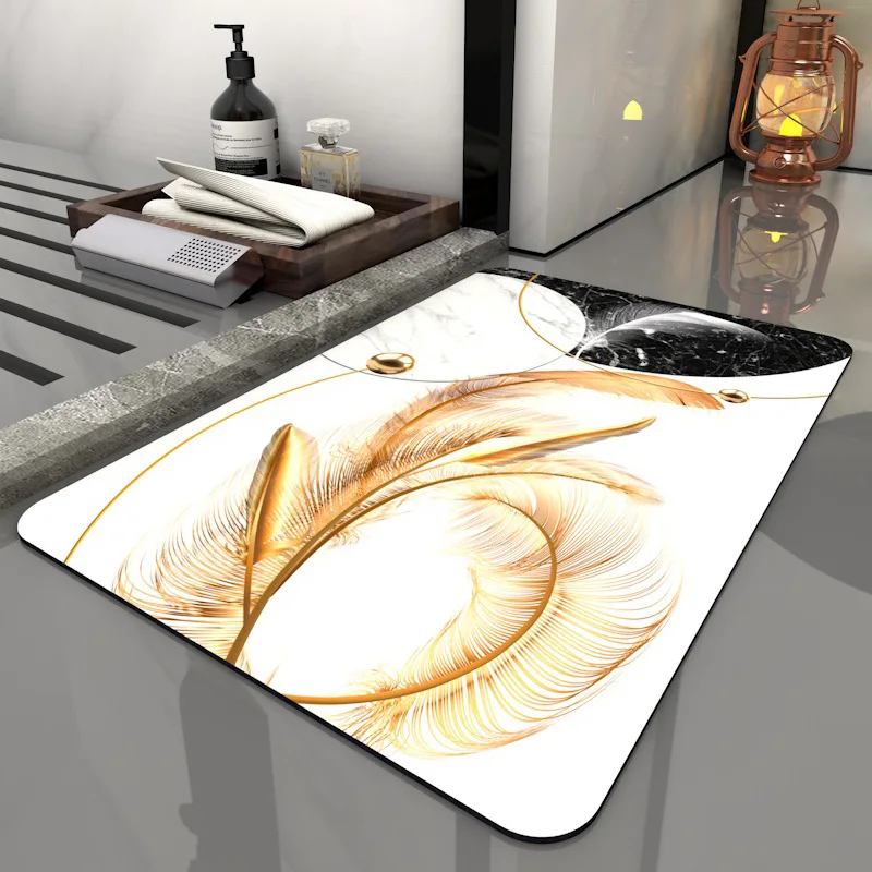 wholesale hot product easy clean fast super water absorbing fast drying  diatomite mat diatom bath mat