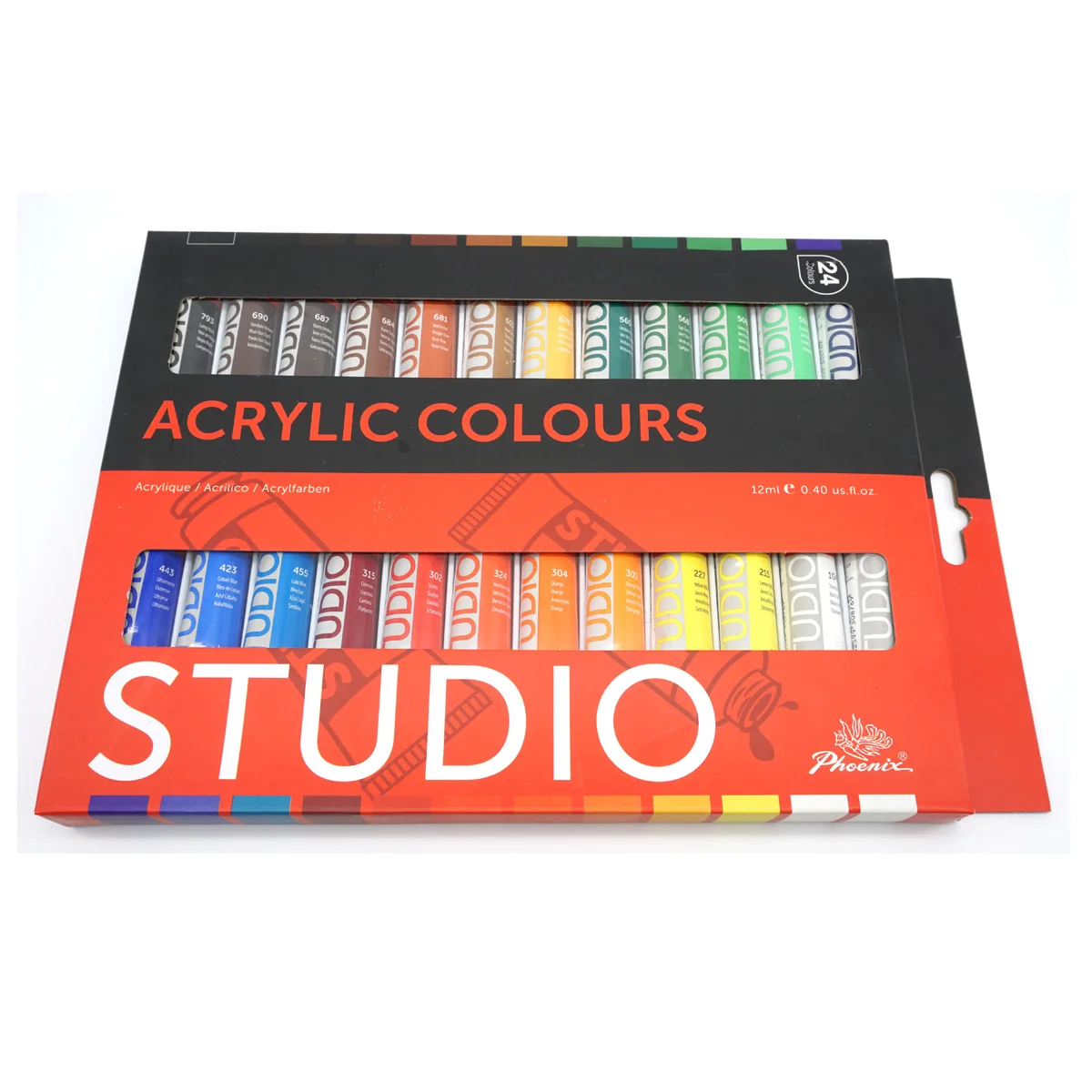 24color wholesale pintura acrilica and artist acrylic paint color set