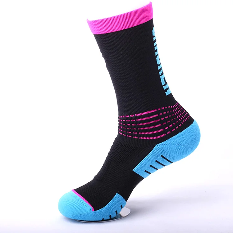 OEM cotton mens sport socks stockings high quality wholesale China factory can custom socks logo crew jacquard socks