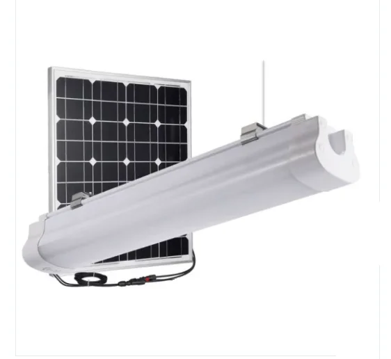 Rechargeable Lamparas Fixtures 30W Solar Energy Power LED Tri-proof Tube Lights With Motion Sensor