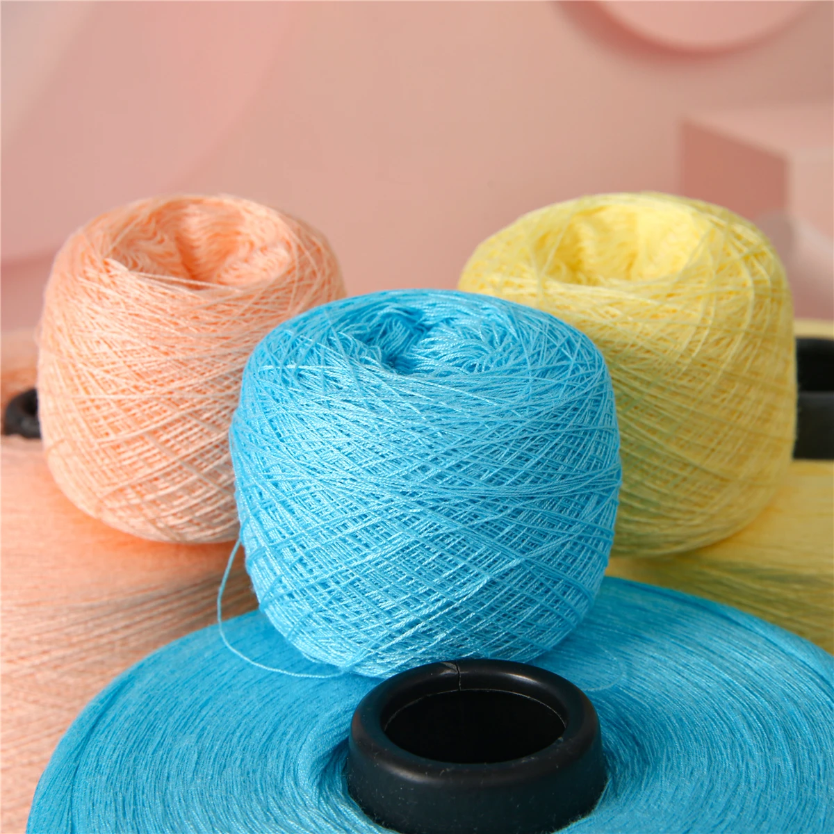 Wholesale 2/32s Core Spun Yarn Viscose Pbt Blended Dyed Yarn for Sweaters Knitting Yarn
