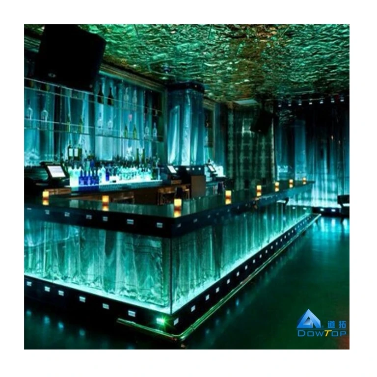 
Color changing night club lighting bar glowing illuminated led light table bar counter design  (60780474109)