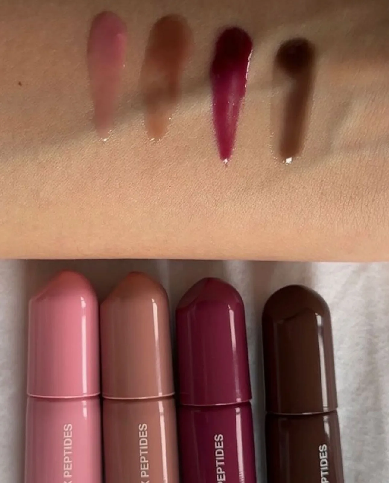 8 colors rh waterproof fruity Stain Hydrating Plump private label tinted peptide lip tint balm jelly lip gloss