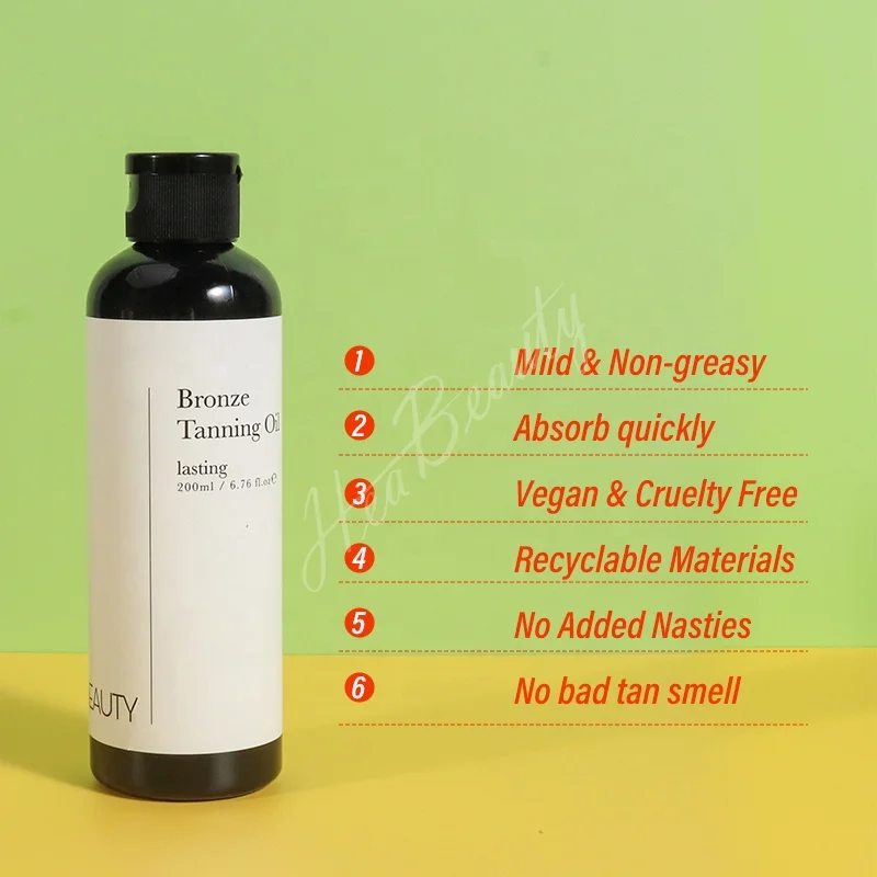 New Listing Natural Ingredient Tanning Accelerator Oil Fast Natural Tan Color And Ultra Moisturize For Body And Face Tanning Oil