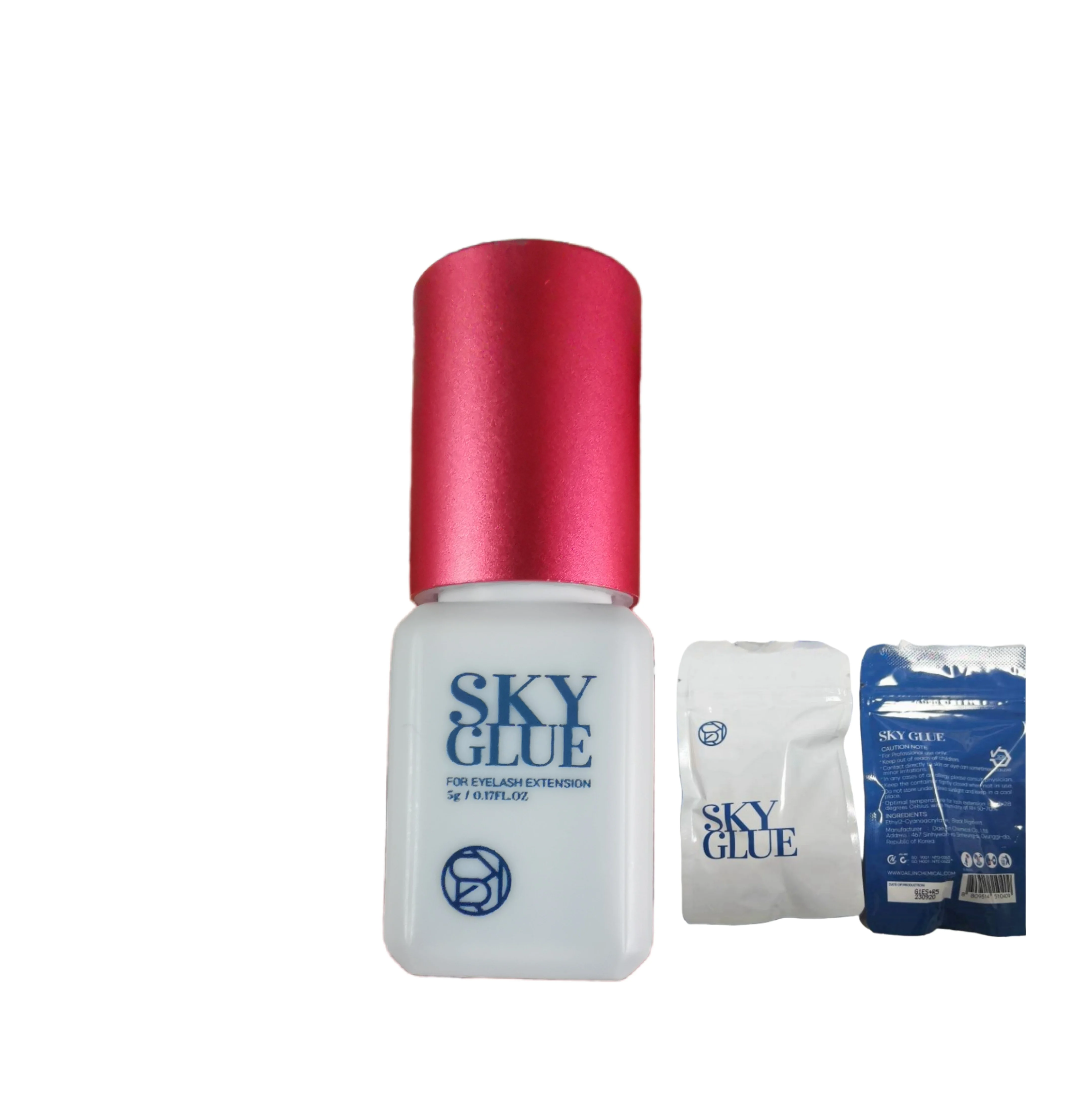 Wholesale Korea Original Fresh  Latest Genuine Sky Red Eyelash Glue  Eye Lashes Adhesive