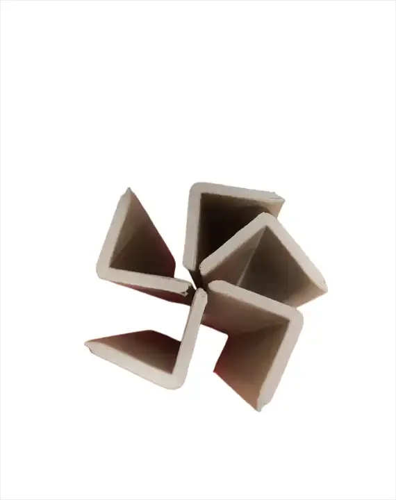 Table Edge Cardboard Corner Protectors For Carton Plate and Buckle Paper Corner Protection