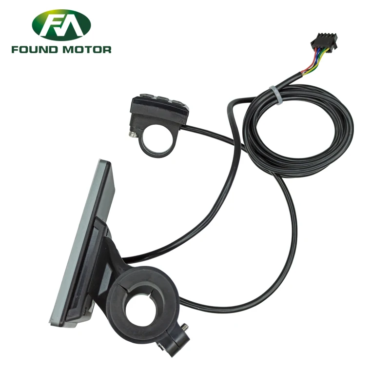 M5 LCD Panel Screen Bicycle Display Meter 6 Pin SM Connector Compatible with 31.8/22.2mm Handlebar for Electric Bike