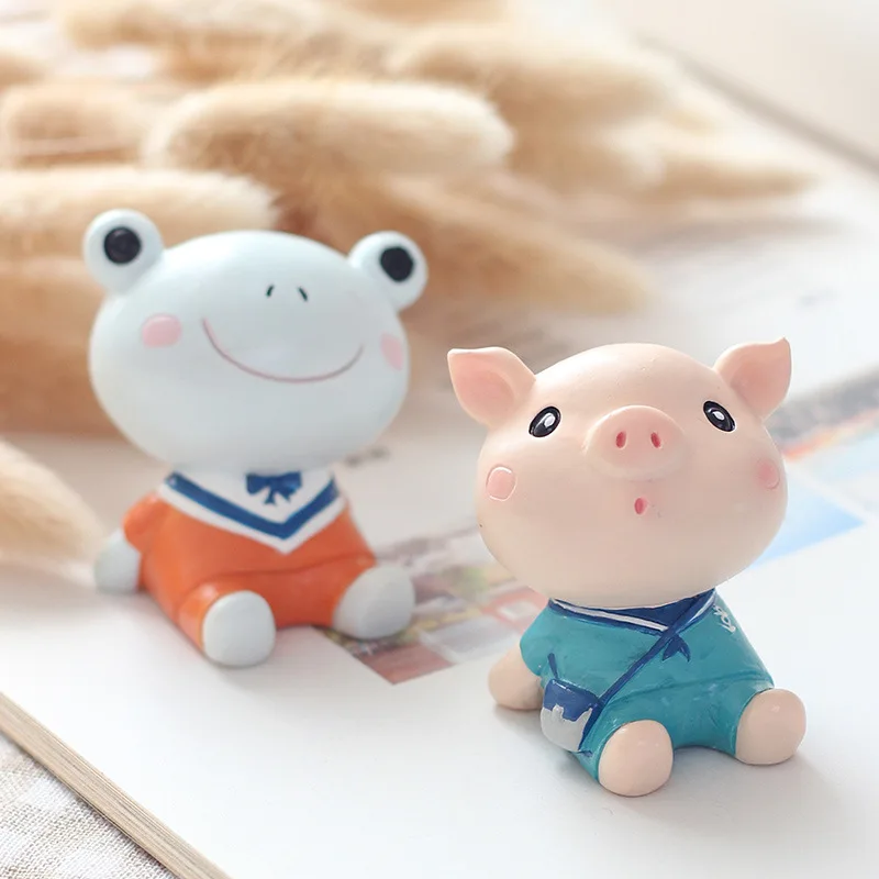 
China factory catoon resin arts and crafts tabletop decor cartoon creative home decoration 