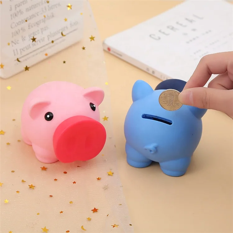 Pvc Money Saving Promotional Lovely Piggy Bank Kids Toy Custom Money Box Piggy Bank