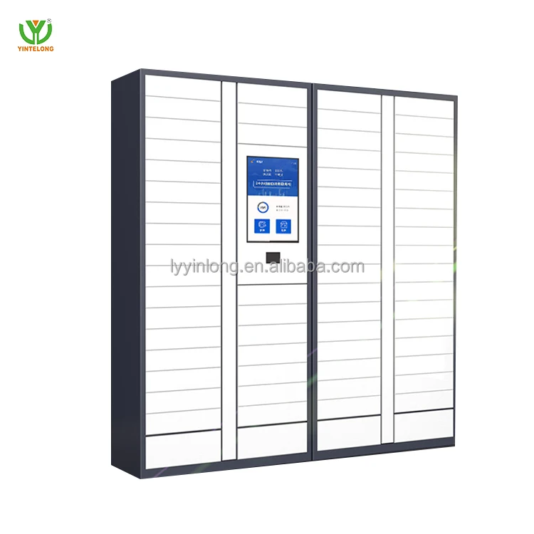 yinlong Non-contact smart parcel  automatic locker easy to use large partition inner diameter deliver metal steel cabinet