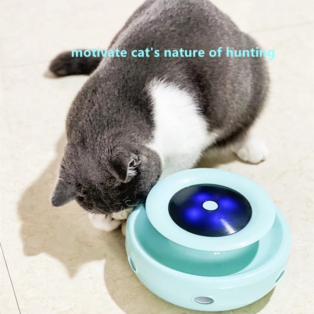 
Doughnut motion electric cat toys with Feather 
