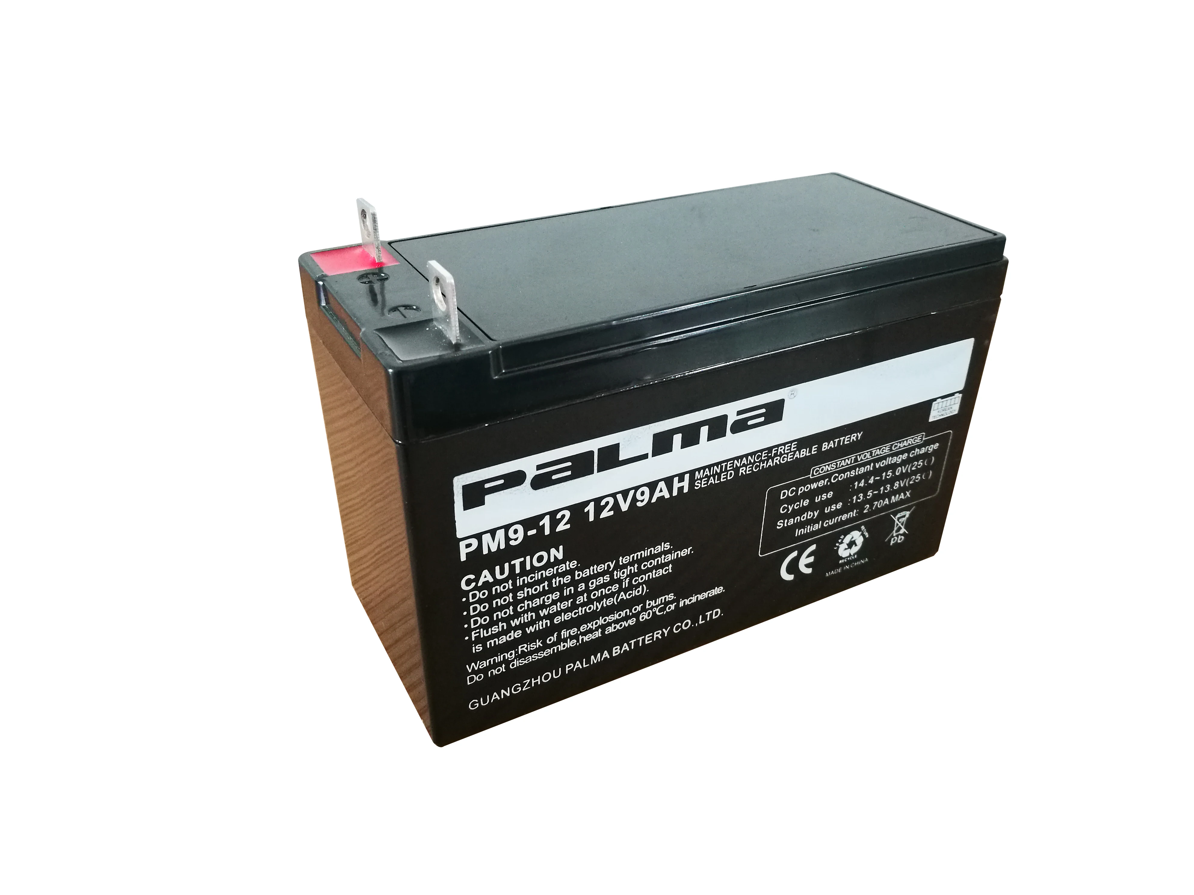 Palma 12v F2 Terminal Rechargeable 7ah batteries VRLA Battery 9ah 12ah