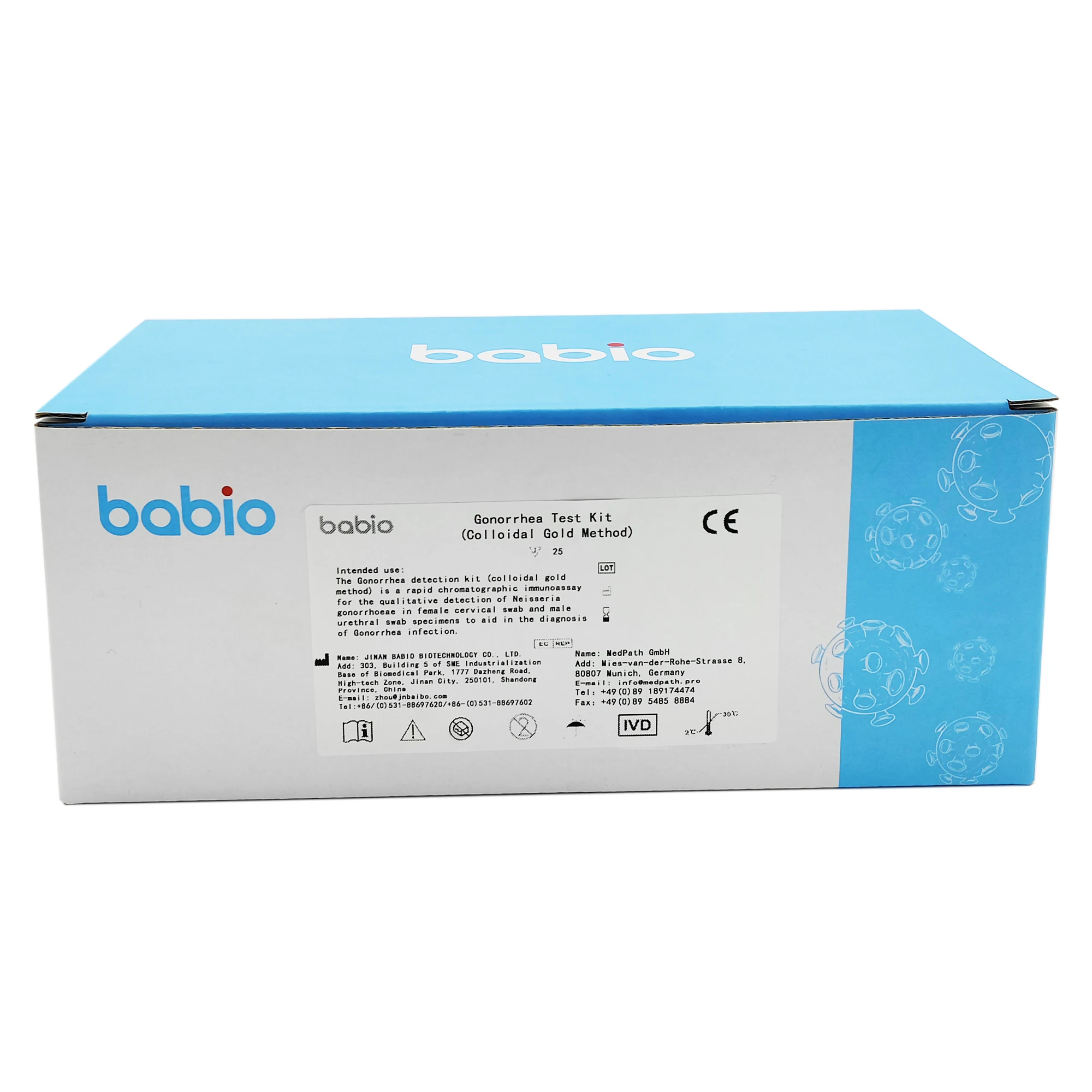 Manual Gonorrhea Test Kit in Plastic Material Pathological Analysis Equipment