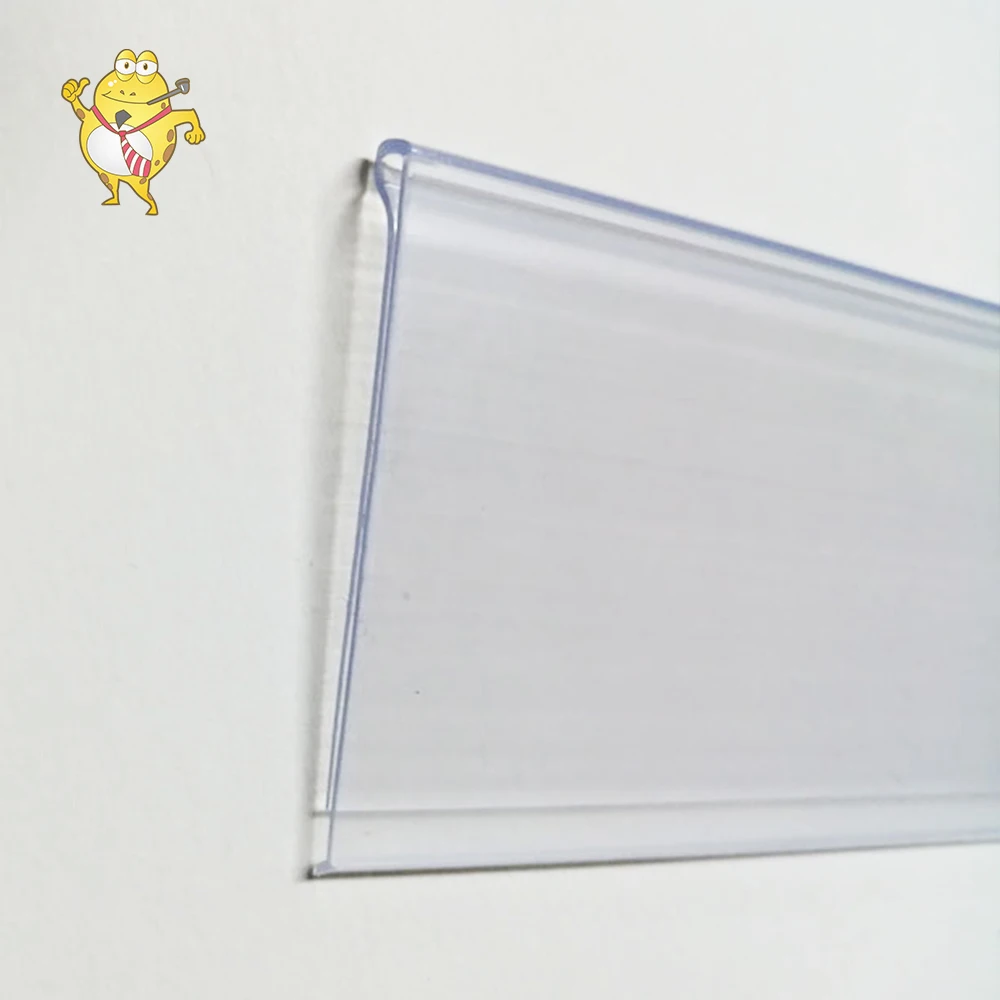 
Supermarket Plastic Price Label Holder Data Strip self adhesive plastic binding strip 