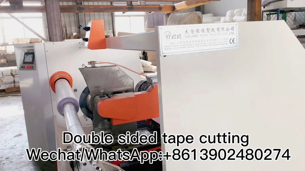 High quality automatic cutting machine for BOPP PVC PE double side masking tape foam adhesive tape