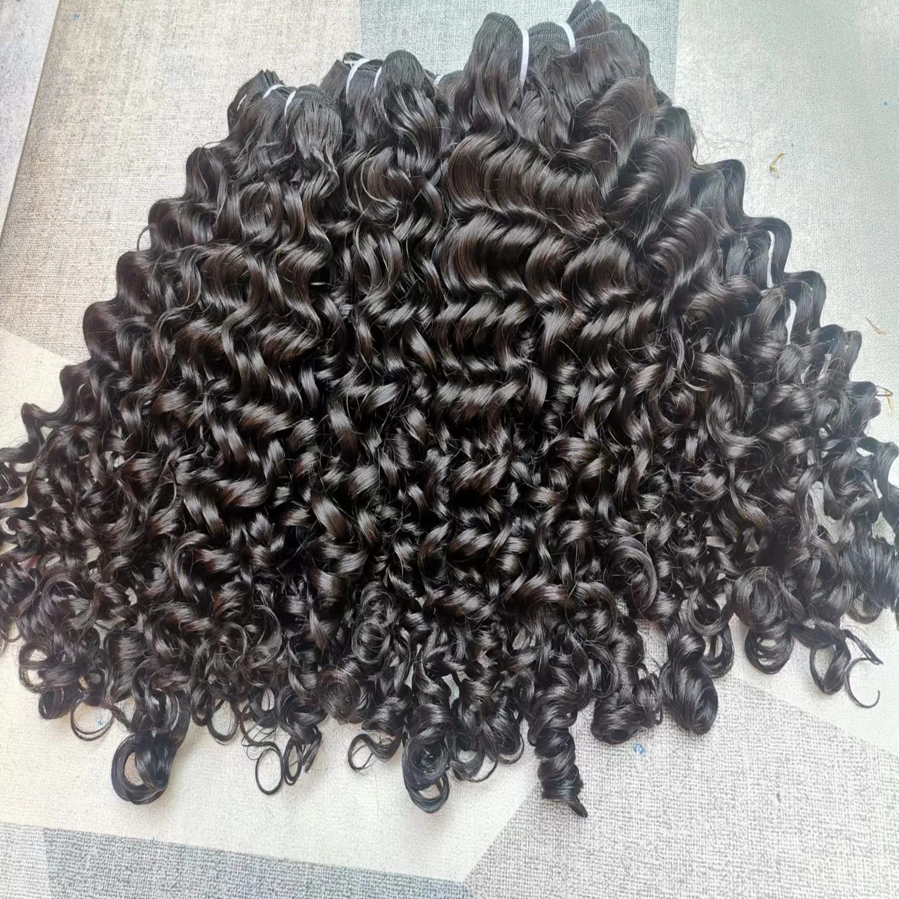 100% Raw Virgin Burmese Hair Weft, Raw Burmese Curly Cambodian Hair Bundles, Burmese Curly Hair Bundles Vendor