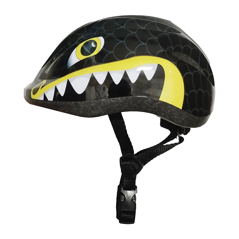 Customized Printing Brand Logo Cartoon Kids Bicycle Helmet PVC Out-mold Children Bike Helmet