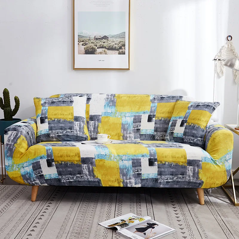Luxury Sofa Cover Elastic Sofa Cover Print Floral Single-seater Sofa Cover