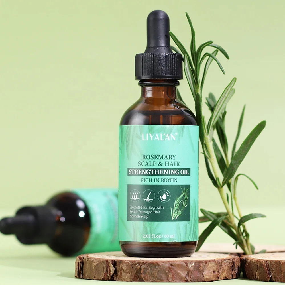 Rosemary Oil Hair Growth Strengthening Nourish Hair Scalp Care Organic Rosemary Mint Oil