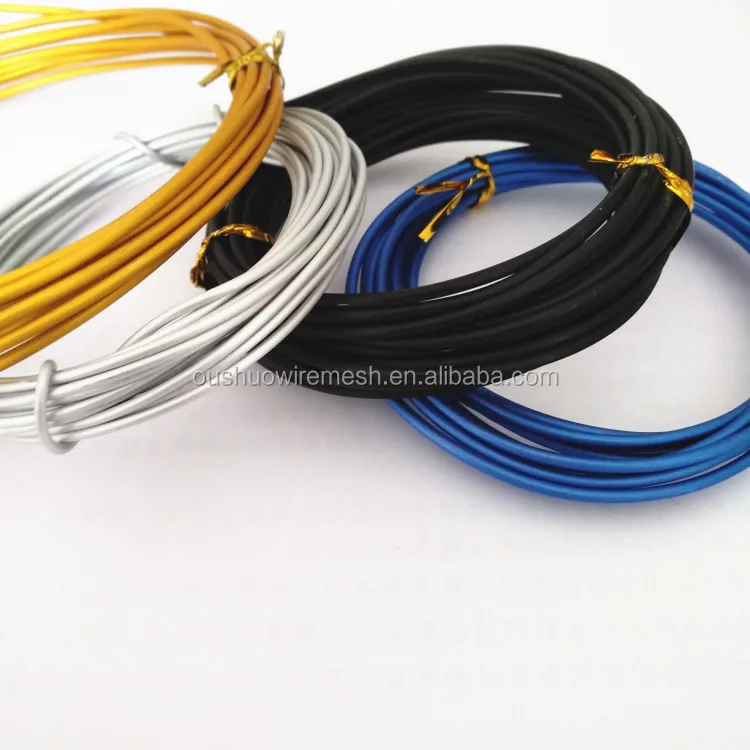1mm 2mm 3mm 4mm 5mm mm anodized aluminum wire for plant trees bonsai training and art crafts