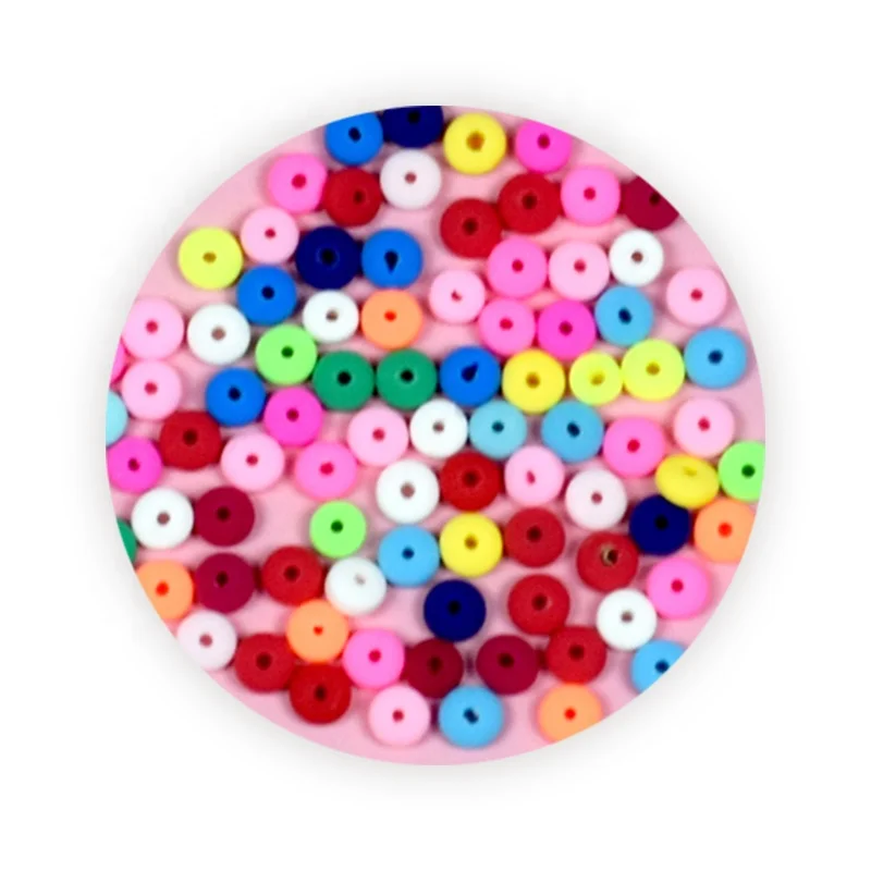 25PCS/Bag Hot Selling Educational Polymer Clay Loose Beads Fruits Animals Love Abacus Clay Chip Disk Beads For DIY Jewelry