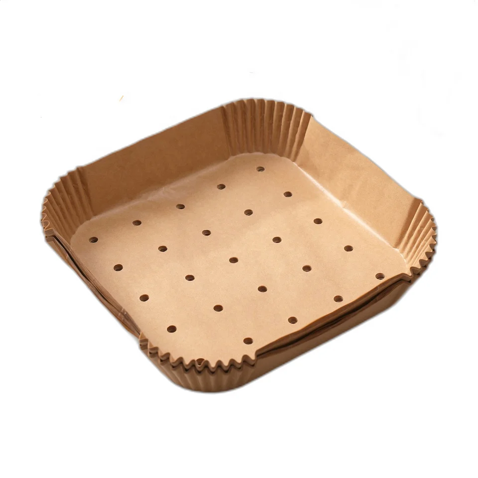 air fryer paper liners disposable, 100pcs non-stic o9 o-nine 100pcs air fryer disposable paper liner,