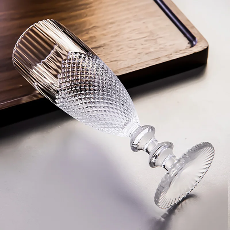 Glass High Footed Glass High-Value Foreign Wine Juice Drinks Champagne Slightly Tipsy Sparkling Cocktail Glass