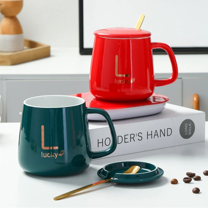 Hot Selling Temperature Control 55 Degrees Heated Mug Electric Coffee Cup Warmer USB Charging