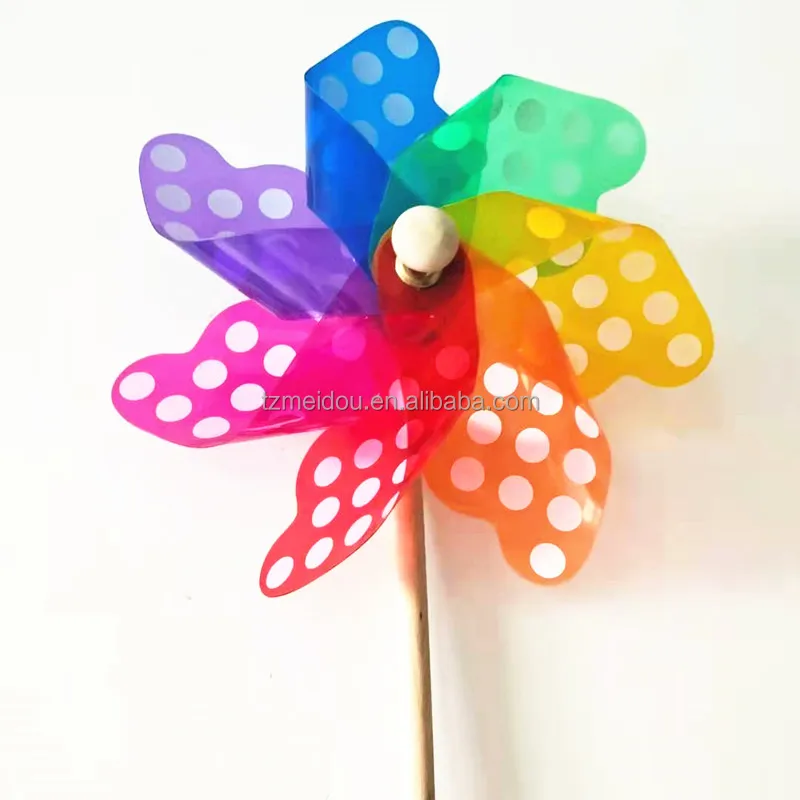 Educational DIY toys Function Pinwheel beautiful colorful dot windmill