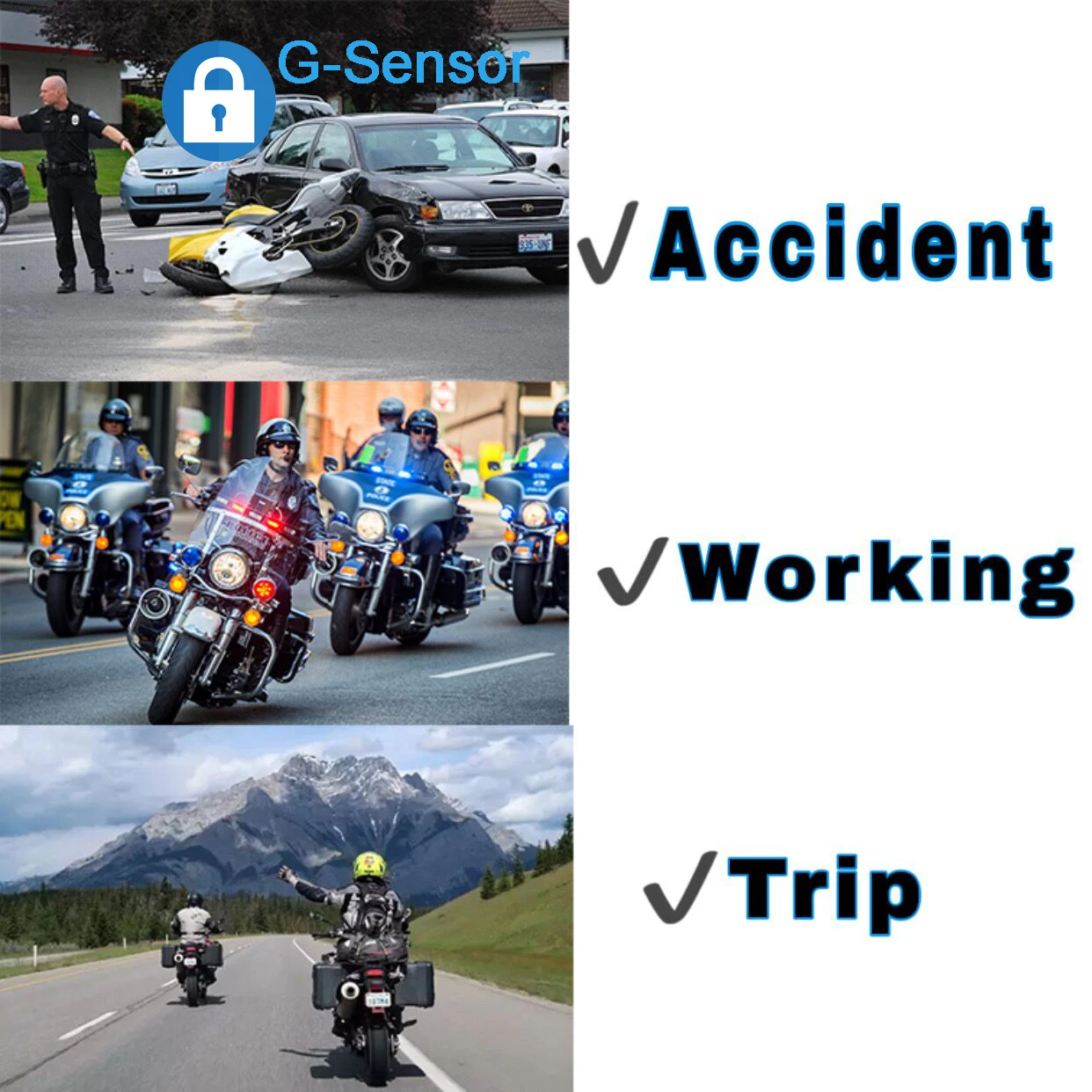 GPS Waterproof 2 Camera DVR for Car video CCTV System 1080P Full HD Recording MDVR for bicycle/bike/motorcycle/racing