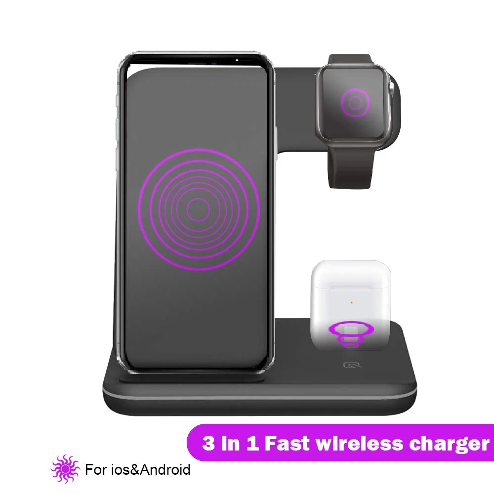 gadget 2022 15W Wireless Charger USB C Ultra Slim 7.5W Qi Charger for earphones smart watch and all qi enabled phones