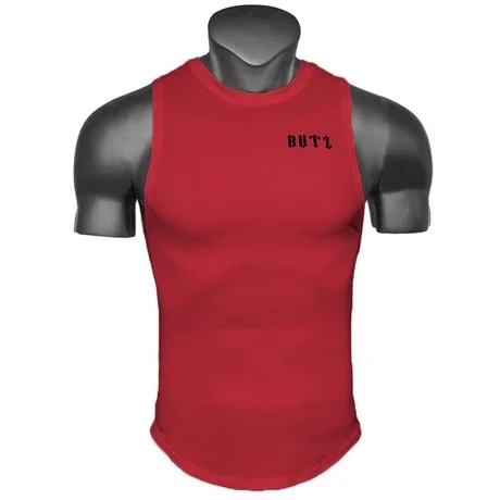 custom private label gym fitness & yoga wear quick drying white men vest