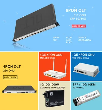 HSGQ-XE04 FIBERHOME 10G 4 PON порт SFP Слоты EPON