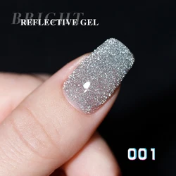 New Style Flashing Shiny Disco Gel Effect Sparkle Soak Off UV Nail Diamond Reflective Glitter Gel Polish