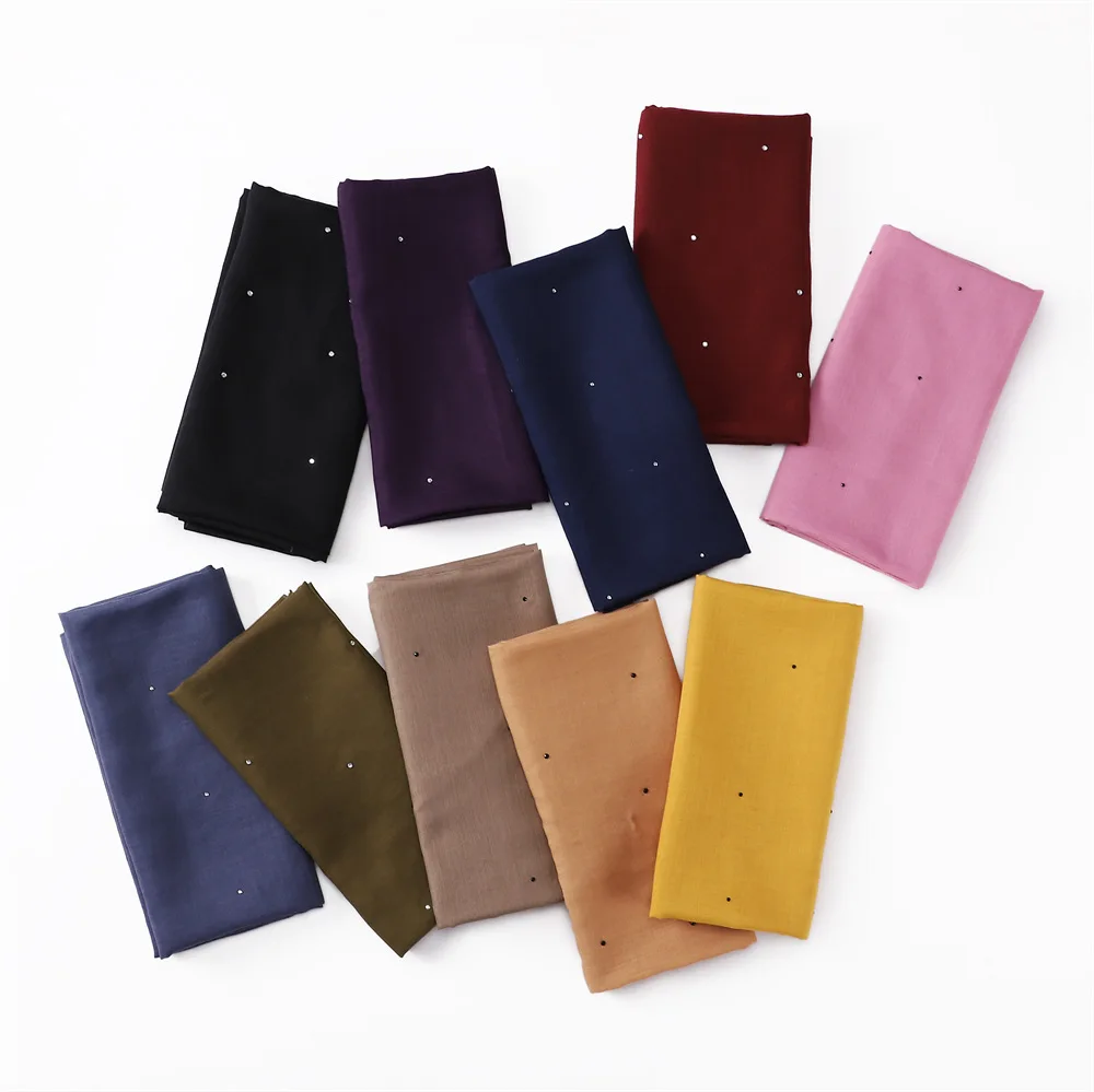 Solid color encrypted Balinese yarn hot drill all over the sky star square towel Malaysia square towel one hair cap