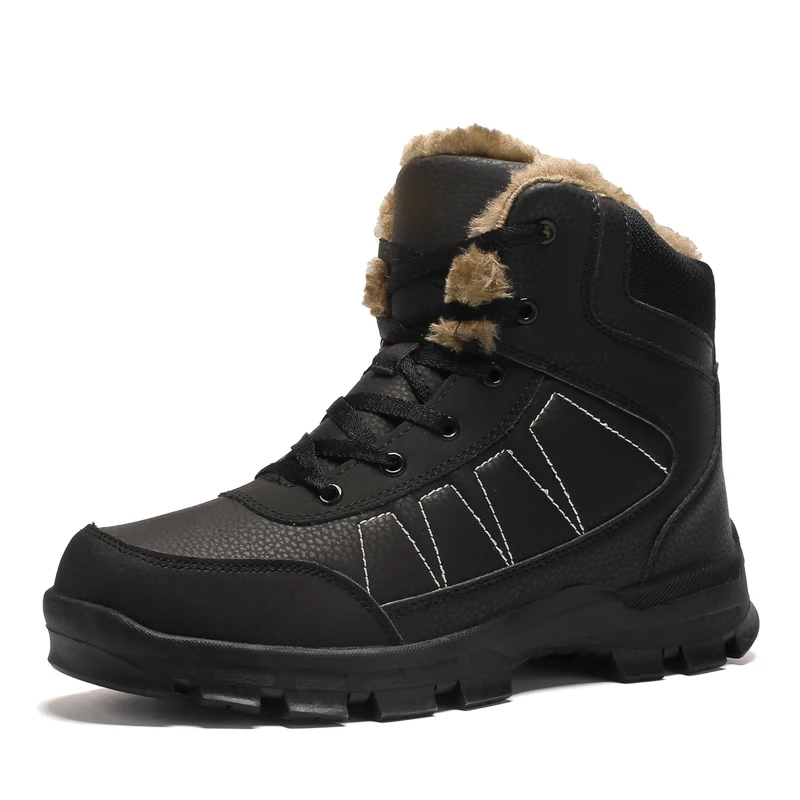 New Invention 2019 Anti Slip Hiking Men Winter Shoes Boots For Men Leather