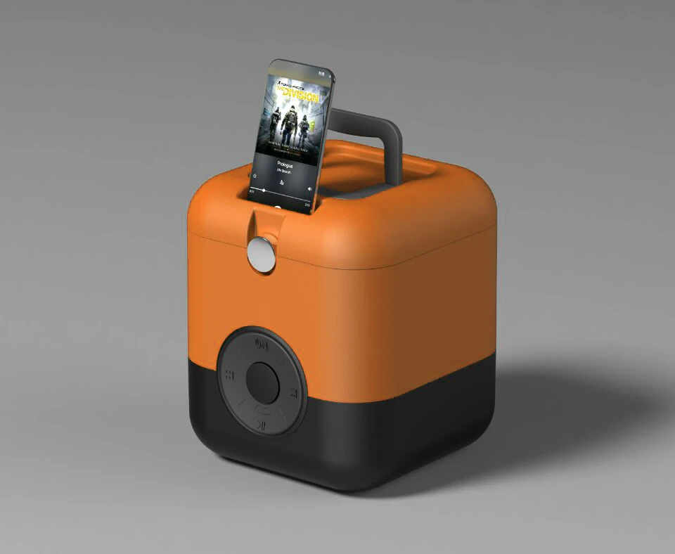 
Small size multi-functional Plastic Insulated Ice Cooler 10L Outdoor Portable Beer Can Drinking Cooler Box with speaker 