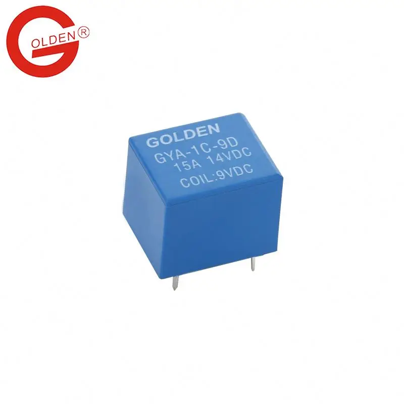 Golden Automotive Relay GYA series SPST 12V 15A NO/NC 18.9*15.5*15.3mm SPST available 0.8w small auto relay high current
