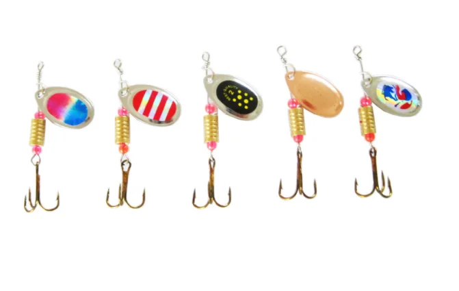 Manufacturer custom trout spinners fishing spinner fishing lure 2-8g Feather Hook Multicolor Sequin Bait