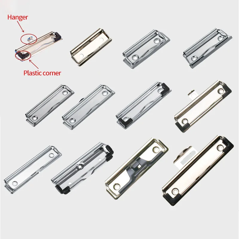 Wholesale Metal board clip Gold silver black red various sizes style clipboard clips