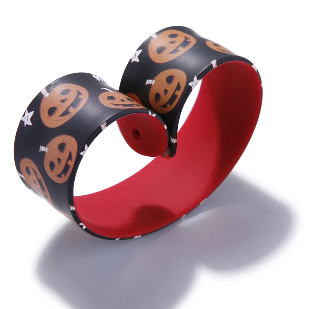 Оптовая Продажа Хэллоуин ПВХ браслет рекламный подарок с тыквой