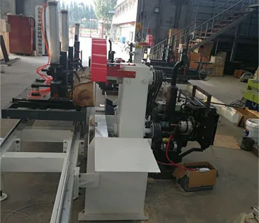 Massive Circular Blade Sawmill with Manual Log Carriage for Round Wood Cut