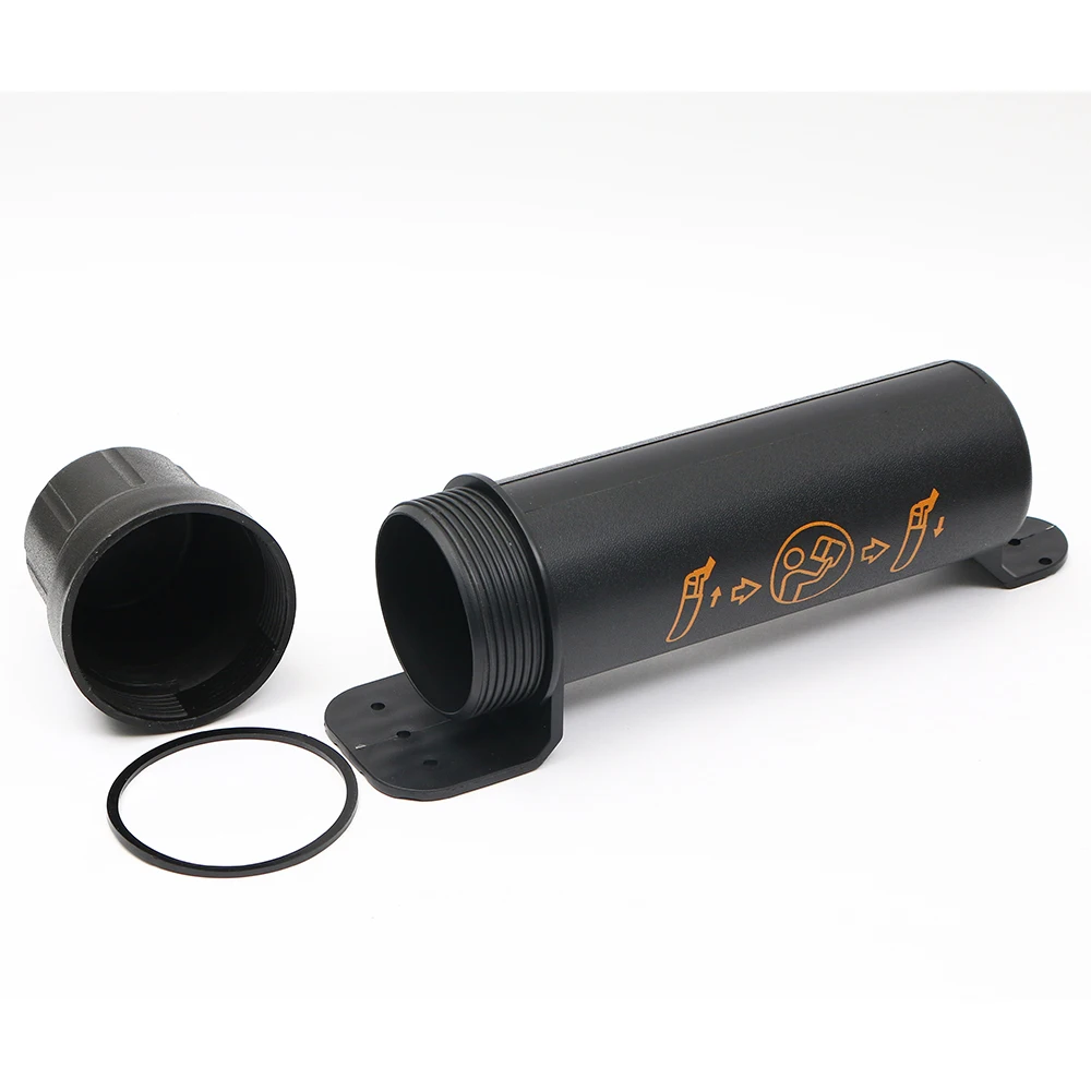 Plastic Manual Instruction Paper Storage 80MM Dia Tube Holder Canister for Motorcycle Agricultural Harvester and other Machinery