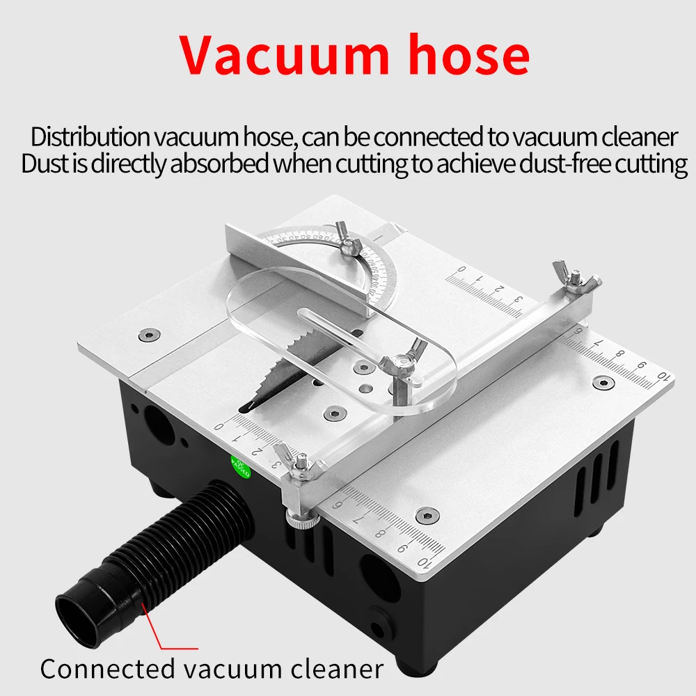 Mini Table Saw Multifuncional Woodworking Cutting Saw Home Portable Precision Table Saws for Crafts Wood Metal Plastic Cutting