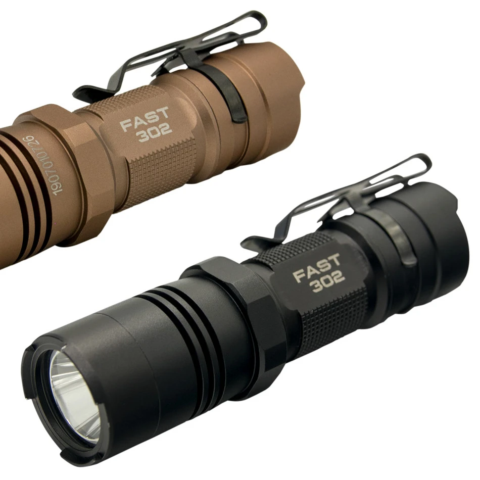 Opsmen 400lumens Fast 302 hot sale Tactical Flashlight 16340 batteries Weapon Mounted Light Multifunction Flashlight White LED