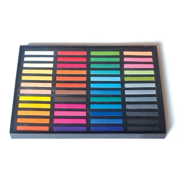 
Non Toxic Soft Pastels Set of 48 Assorted Colors Square Chalk 