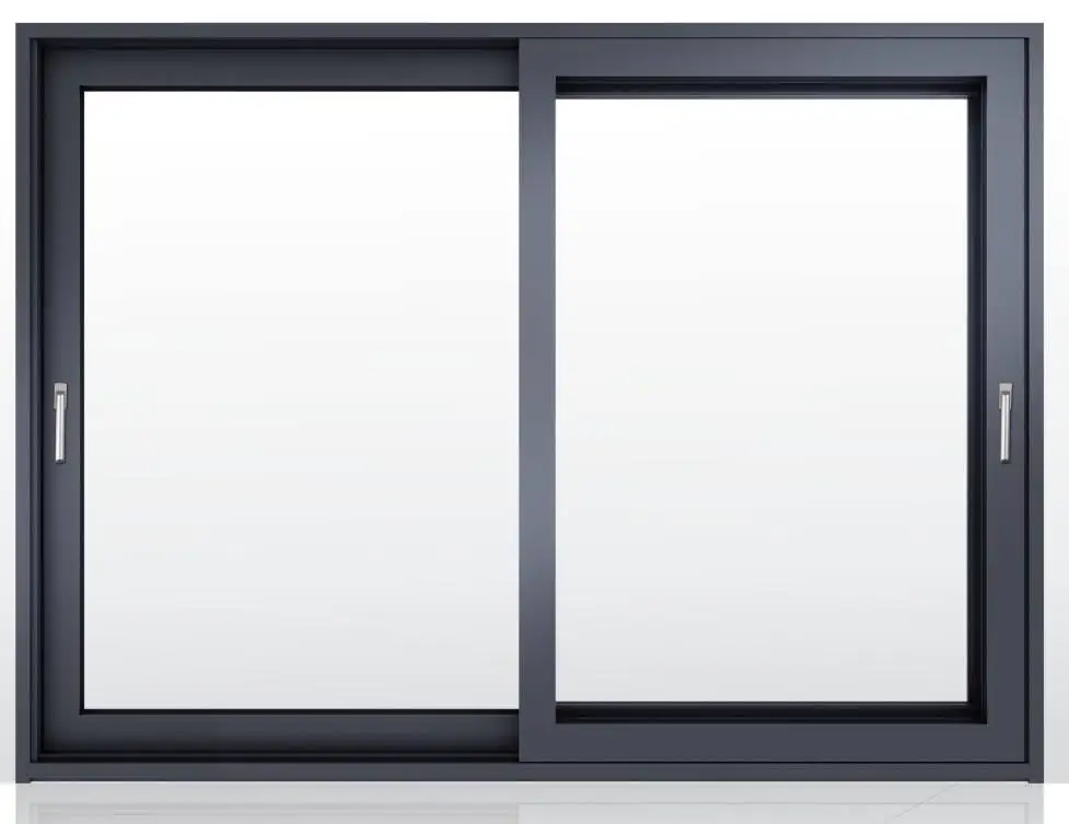 Double swing french casement window aluminum tilt and turn windows grey aluminum windows