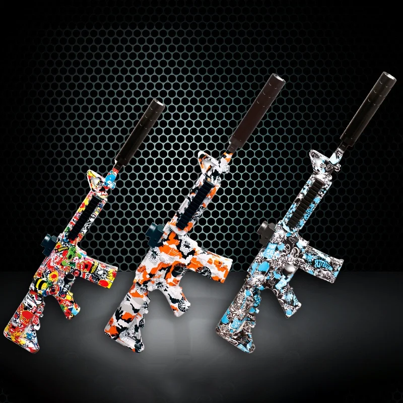 Outdoor Gel Beads Blaster Mini M4 Manual Automatic 2 In 1 Plastic Rifle Sniper Adult Boys Electric Gel Toy Gun For Shooting